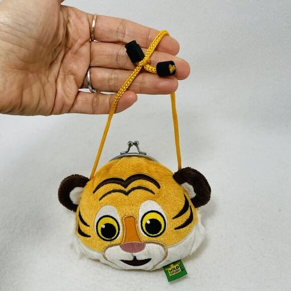 Wild Republic Tiger Plush Purse Mini Clasp Coin Girl Kid Bag Pouch Wallet Strap - Picture 7 of 10